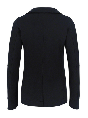 Damen Sweat Blazer Schwarz